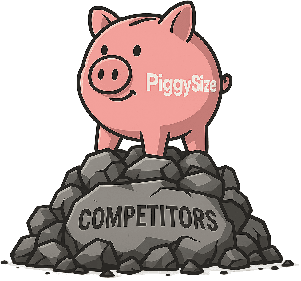 PiggySize vs Competition Comparison