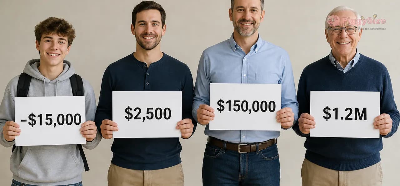 What's the average net worth by age?